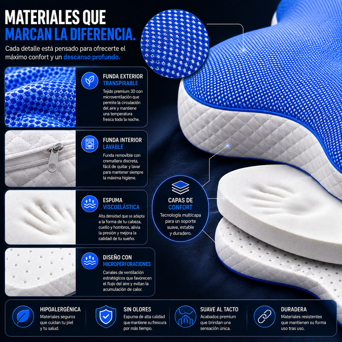Almohada Mariposa Celeste™ + Antifaz de REGALO 🎁