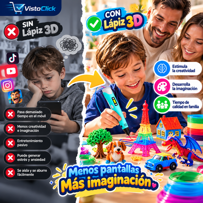 Lápiz 3D Creativo – Imagina, Crea y Diviértete