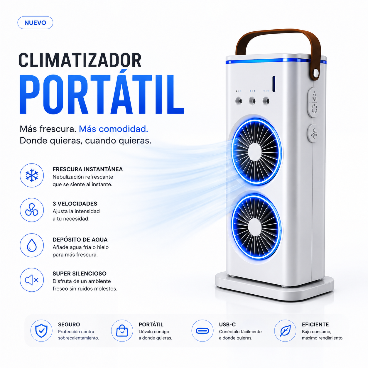 Climatizador portátil