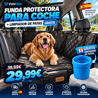 Funda Protectora para Coche + Limpiador de Patas GRATIS