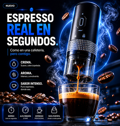 Maquina de café portatil eléctrico