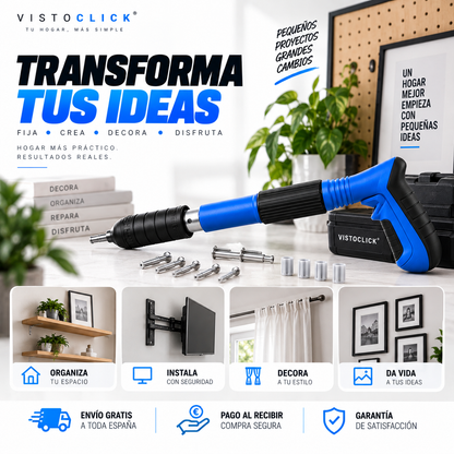🔨 Kit Clavadora PRO de Alta Potencia + Gafas Protectoras + Accesorios + Maletín Premium