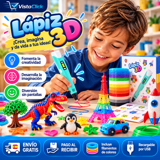 Lápiz 3D Creativo – Imagina, Crea y Diviértete