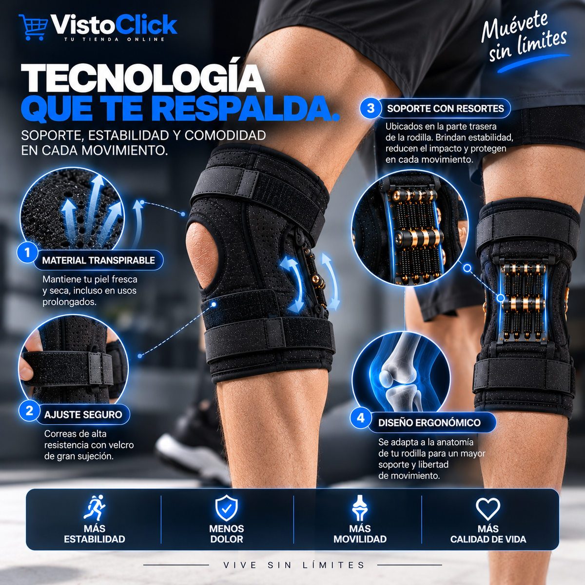 Rodilleras para las articulaciones (2 uds)