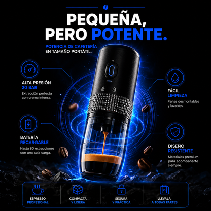 Maquina de café portatil eléctrico