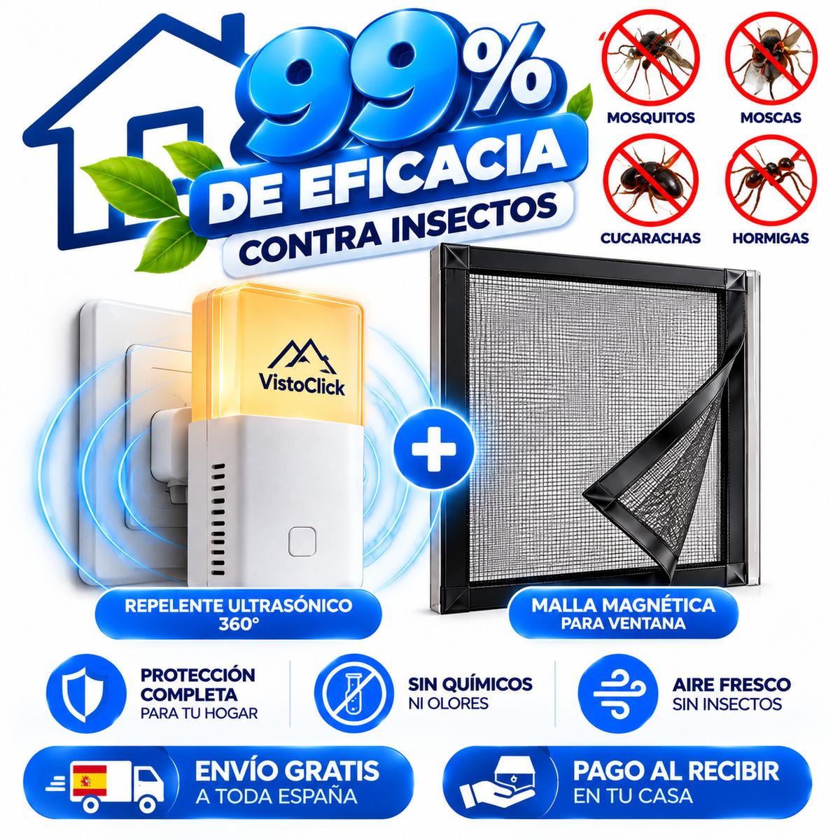 PestAway™ – Doble Protección Anti-Insectos para tu Hogar