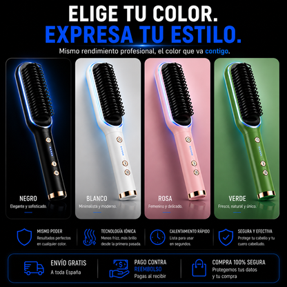 Cepillo Alisador Pelo (4 Colores)