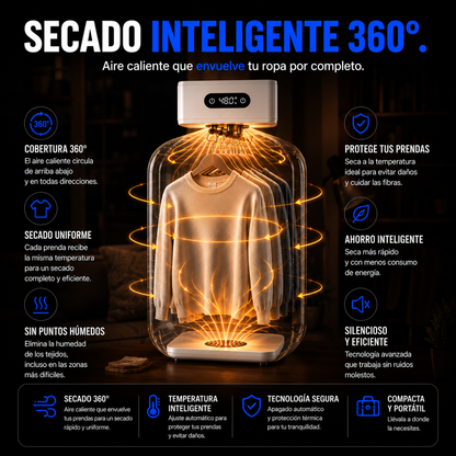 Secadora de ropa eléctrica portátil