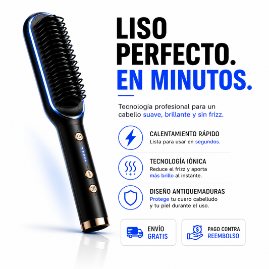 Cepillo Alisador Pelo (4 Colores)
