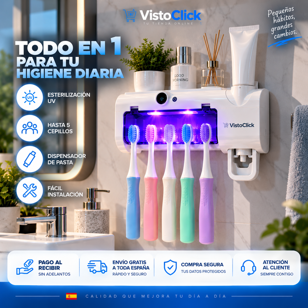 Esterilizador de cepillos de dientes