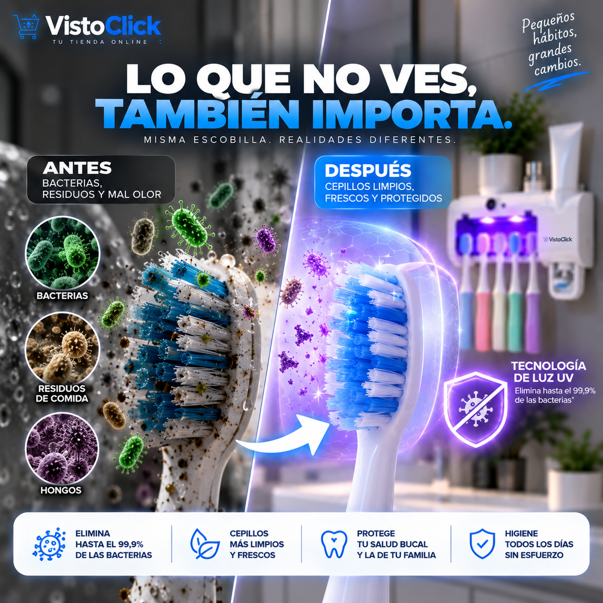 Esterilizador de cepillos de dientes